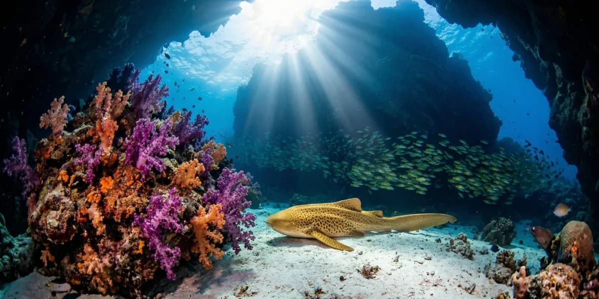 نقطة القرش: لقاء مع أسماك القرش النمرية